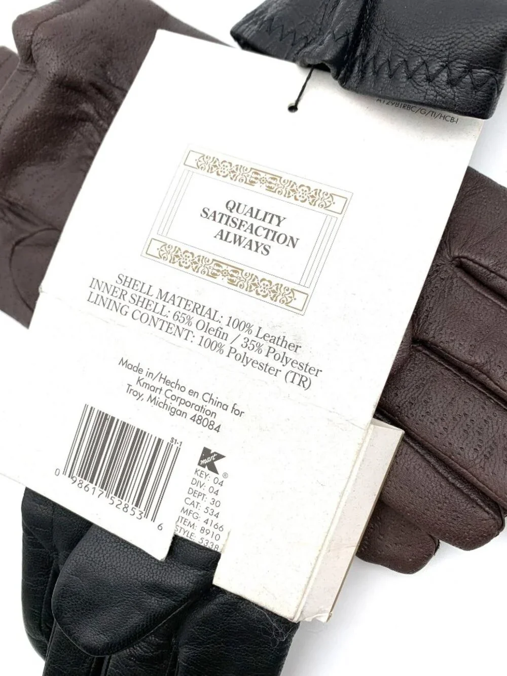 2 Vintage Leather Gloves Black Brown Size L 8 Winter Bentley Thinsulate Fownes